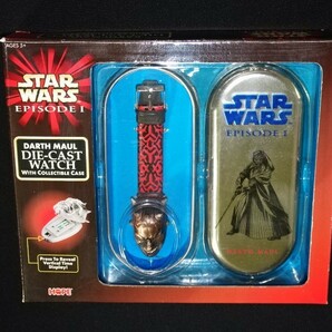 未使用品【ダースモール・ダイキャスト ウォッチ】DARTH MAUL DIE-CAST WATCH・HOPE・腕時計・STAR WARS EPISODE1・スターウォーズの画像2