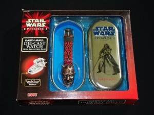 未使用品【ダースモール・ダイキャスト ウォッチ】DARTH MAUL DIE-CAST WATCH・HOPE・腕時計・STAR WARS EPISODE1・スターウォーズ