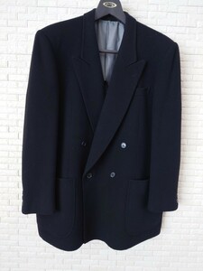 ランバン【LANVIN】　ダブルジャケット ブラック　USED本物 　サイズ:52