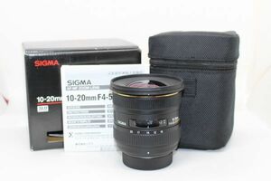 ■極美品■ シグマ SIGMA AF 10-20mm F4-5.6 EX DC HSM Nikon ニコン用 広角ズームレンズ #Z2776