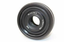 ■超極上美品■ソニー SONY FE 50mm F2.5 G SEL50F25G Eマウント 単焦点レンズ #Z2856_画像2