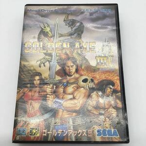 箱付・メガドライブ・ゴールデンアックスIII・GOLDEN AXE III・セガ・SEGA・ベルトスクロールアクションゲーム・1993年・G-4093 YO12X