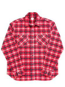 サイズ：M　美品　定価:17600円　日本製　COOTIE クーティー　Printed Flannel Check ネルシャツ　ワークシャツ　長袖　チェック