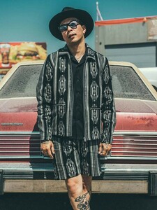 サイズ：M　定価:30800円　クライミーCRIMIE ネイティブジャガード スウィングトップ NATIVE JACQUARD SWING TOP JACKET ジャケット