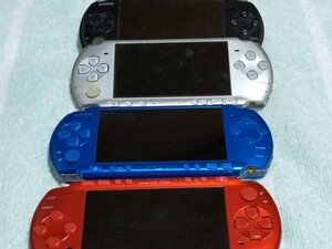 ■PSP 本体のみ PSP- 3000 SONY ソニー プレイステーションポータブル 4台セットまとめ ※難あり 動作確認済 