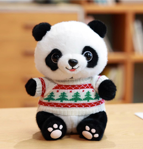  Panda soft toy white color Christmas tree 