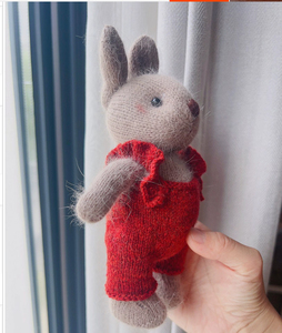 u.. soft toy . main memory present red color pants ... knitting 
