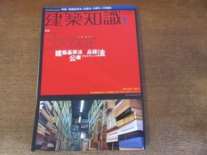 2310ND●建築知識 533/2001.1●特集 木造住宅[建築基準法×品確法×公庫]クロスチェック/コルビュジェ三昧 レマン湖の「母の家」