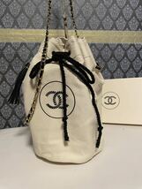 CHANEL 巾着　バッグ　ポーチ　ハンドバッグ　ココマーク　ノベルティ　新品　未使用_画像1