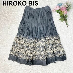 HIROKO BIS ヒロコビス スカート 刺繍 9 M B102303-99