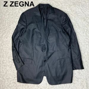 ジーゼニア Z ZEGNA テーラードジャケット スーツ ストライプ 56 XL相当 メンズ B102303-67