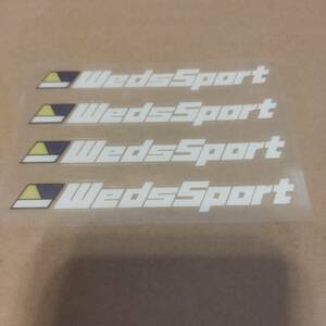 【送料無料】WedsSport(ウェッズスポーツ)　ステッカー　ホワイト　①