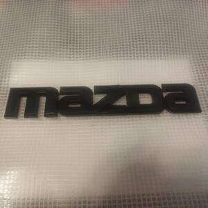 MAZDA( Mazda ) emblem mat black width 14.4cm× length 2.7cm