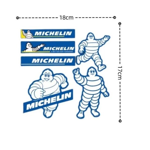 【ゆうパケット送料込】MICHELIN(ミシュラン) ステッカー 横18cm×縦17cm Ver.2 ①