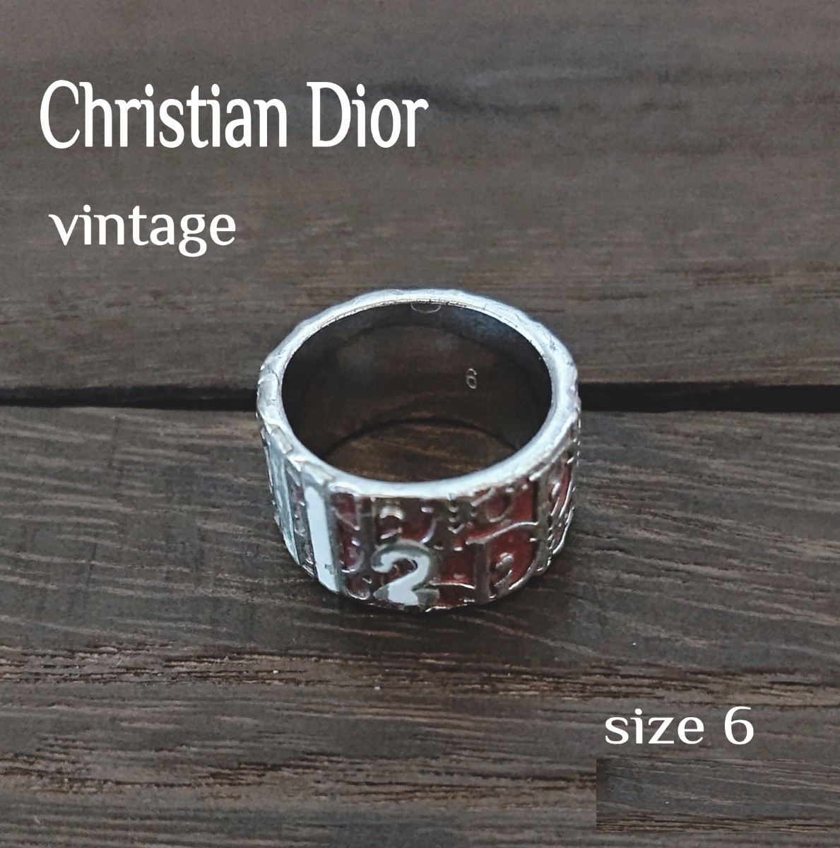 Christian Dior ディオール/ ヴィンテージ・トロッターリング 指輪