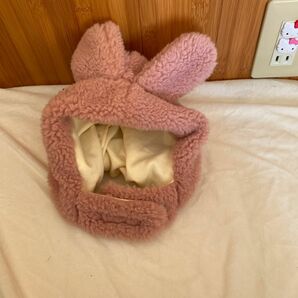 うさぎ　帽子　baby 0-12ヶ月　赤ちゃん　防寒