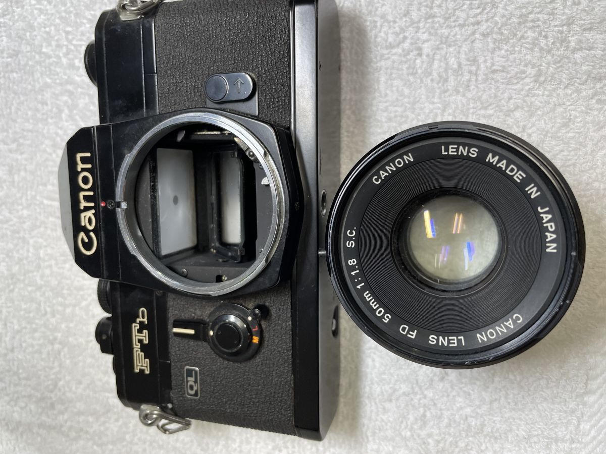 G4381□キャノン L-1 + 50/1.8□-