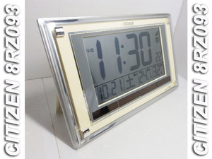 10o2102）CITIZEN　シチズン　電波時計　温度・湿度・カレンダー表示　動作品