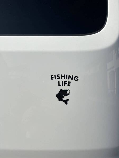 267.【送料無料】 FISHING LIFE カッティングステッカー 釣り【新品】