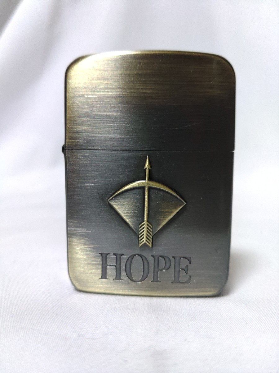 未使用 限定400個 HOPE Zippo HOPEを作れ 至高の革巻き 2010年 web限定-