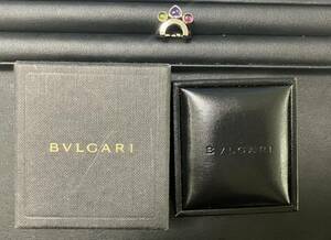 ・【中古】BVLGARI ブルガリ リング 750 指輪 ストーン 箱有