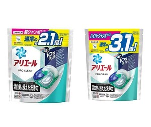 アリエール プロクリーン ジェルボール4D クリーンフレッシュ 詰め替え 19個+28個セット