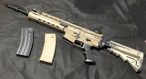 東京マルイ 次世代電動ガン SCAR-L 内外フルカスタム Mk16 Mod0 FET MAGPUL MASADA LAYLAX VLTOR 管理:OP0016MS