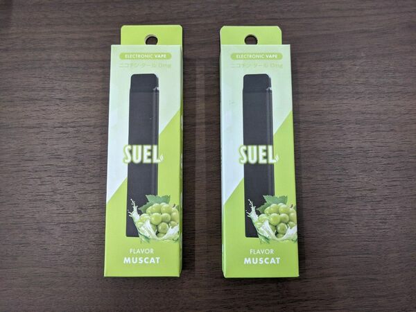 電子VAPE SUEL マスカット 2本セット タール0 ニコチン0 使い捨て