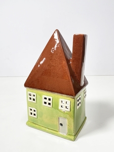 * new goods candle holder house house ceramics made candle house Northern Europe stylish candle light interior objet d'art decoration retro [10]