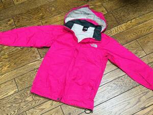 A2665 ノースフェイス THE NORTH FACE◆マウンテンパーカー キッズ140 ピンク 防風・防水 撥水 ゴールドウィン正規品