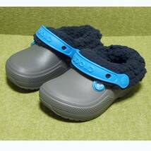 15.5cm　US：C8◆CROCS　クロックス◆Kids’ Classic Blitzen III Lined Clog　クラシック ブリッツェン 3.0 クロッグ キッズ　未使用品_画像1