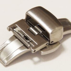 【送料無料】尾錠幅14mm プッシュ式Dバックル シルバー艶消し カシスPBF-SSS