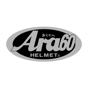 （シルバー） パロディステッカー アラカン Arai ヘルメット 1枚 メタリック 9×4cm おもしろ 60
