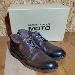 leather&silver MOTO モトレザーシューズ　革靴　MOTOR本池秀夫　オールドモトOLD　オックスフォードシューズ