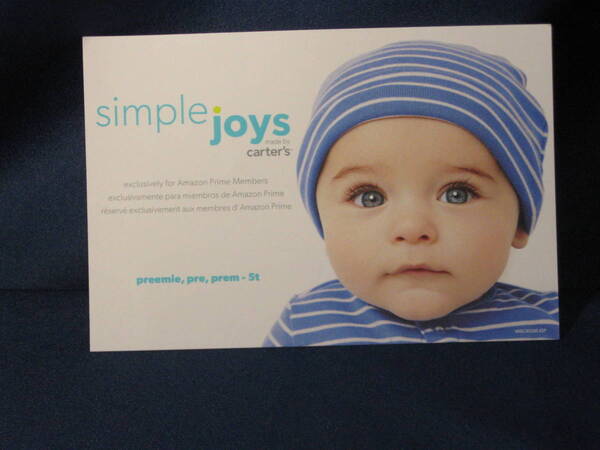 ①【新品】Simple Joys by Carter's ロンパース 6枚組 半袖 ベビー 男の子 サイズ 46~55 送料無料