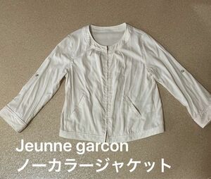 Jeunne garconレディースノーカラージャケットショート丈 Mサイズ