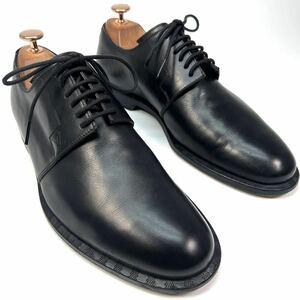 LOUIS VUITTON ルイヴィトン　ダミエ　ビジネスシューズ　革靴　レザー　プレーントゥ　メンズ　靴　シューズ　ブラック　黒　6 25cm
