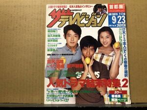 ザ・テレビジョン 1994年9/23・38号 ドラマ結末特集・織田裕二・萩原聖人・とんねるず・いしだ壱成・筒井道隆・岡本健一・SMAP・劇団遊園