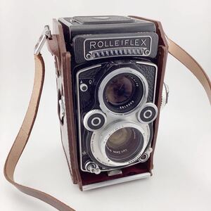 Rolleiflex ローライフレックス 二眼レフカメラ 純正ケース付き Heidosmat 1:2.8/75 Planar 1:3.5 f=75mm【k2250】