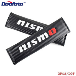 ***NISMO carbon style seat belt cover 2 piece set Nissan NISSAN Nismo postage 140 jpy ***