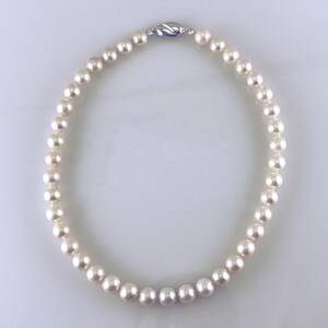 SV Akoya pearl necklace 9.5~10.0mm judgement document attaching [BYN9436]