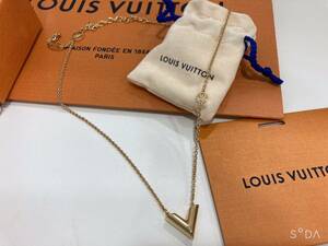 *[ не использовался ] Louis Vuitton LOUIS VUITTONesen автомобиль ruV колье Gold M00857