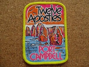 80s オーストラリア PORT CAMPBELL ポートキャンベル 12使徒 Twelve Apostlesビンテージ 刺繍ワッペン/ボイジャーVoyager 旅行 観光 土産