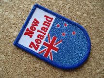 70s ニュージーランドNEW ZEALAND国旗ワッペン/フラッグ旗ラグビーFLAGビンテージSOUVENIR BADGE旅行TRAVEL観光NZラメVINTAGE PATCH D②_画像2