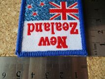 70s ニュージーランドNEW ZEALAND国旗ワッペン/フラッグ旗ラグビーFLAGビンテージSOUVENIR BADGE旅行TRAVEL観光NZラメVINTAGE PATCH D②_画像9