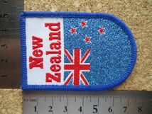 70s ニュージーランドNEW ZEALAND国旗ワッペン/フラッグ旗ラグビーFLAGビンテージSOUVENIR BADGE旅行TRAVEL観光NZラメVINTAGE PATCH D②_画像8