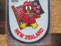 80s ニュージーランドNEW ZEALANDキーウィMR KIWI BIRDワッペン/奇異鳥ビンテージ野鳥SOUVENIR BADGE国旗TRAVEL NZ VINTAGE PATCH D17_画像10