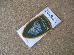 70s オーストラリア AUSTRALIA ワッペン/koalaスーベニアSOUVENIR BADGEコアラ豪こあら親子ビンテージ旅行パッチVINTAGE観光PATCH土産 D18