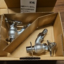 新品 未使用 KVK ケーブイケー 立水栓13 K8 ホース接続 1箱/2個入り 2個セット 直接発送伝票を添付して発送 _画像3