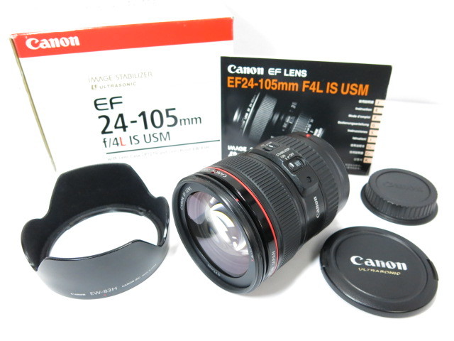 ☆美品☆ CANON キヤノン EF 24-105mm F4L IS USM 純正フード付属 #C268-